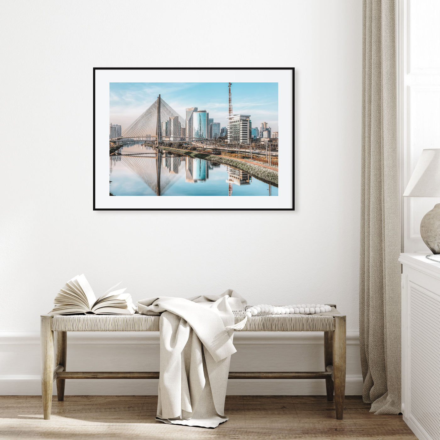 São Paulo Landscape Color Poster