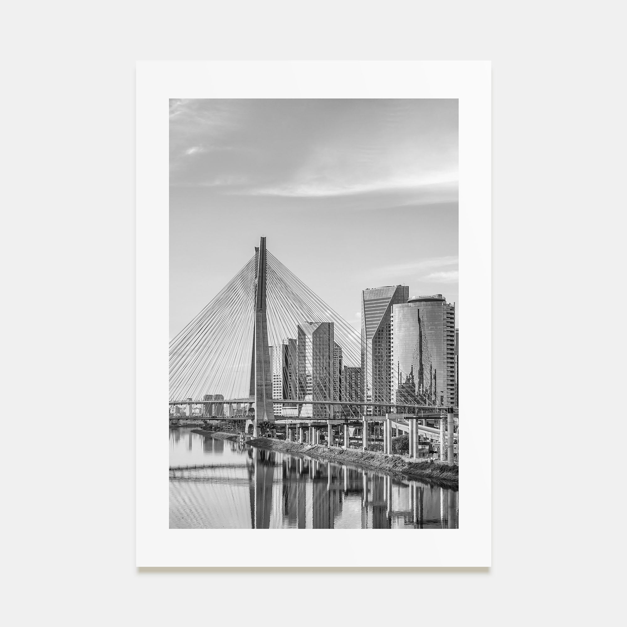 São Paulo Photo B&W Poster
