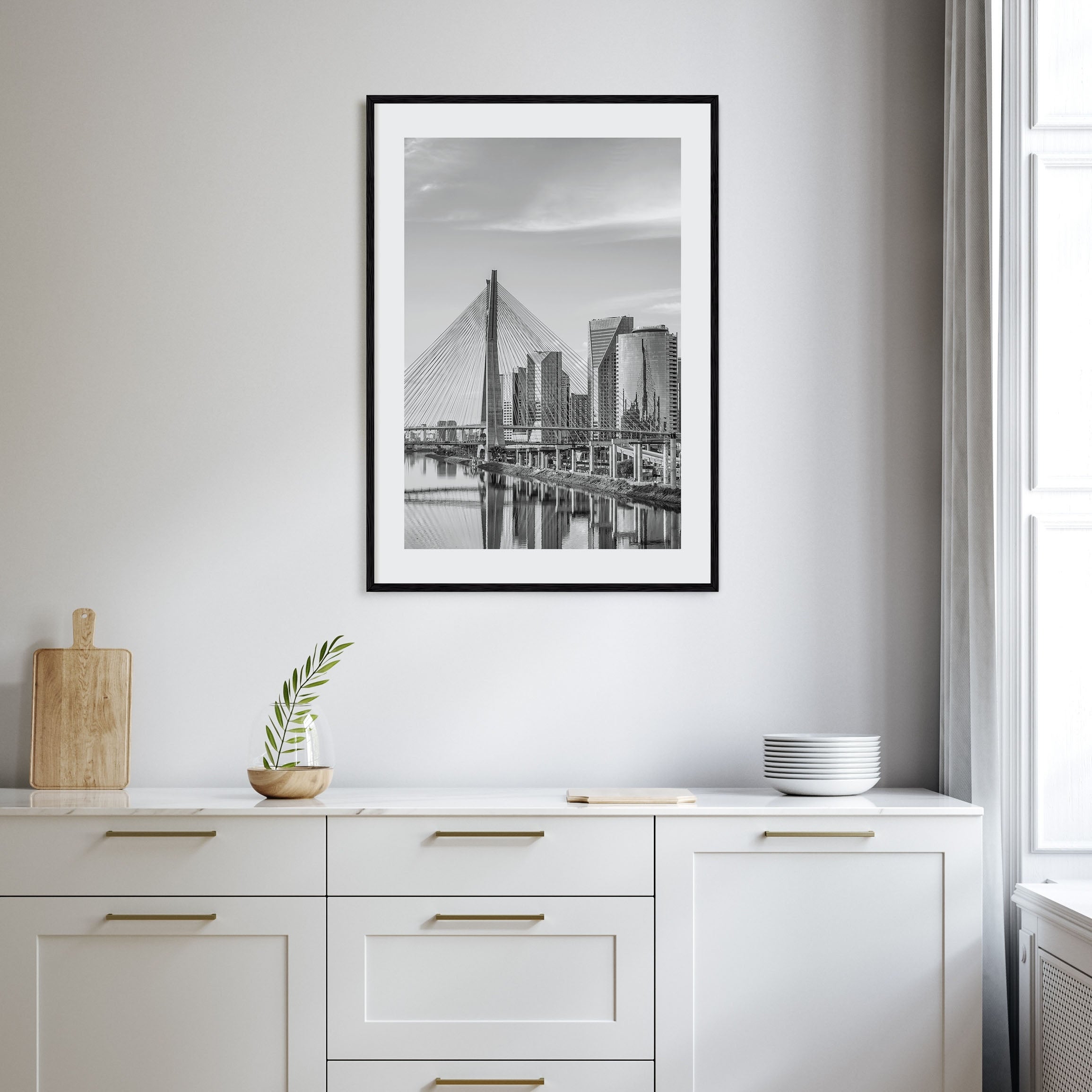 São Paulo Photo B&W Poster