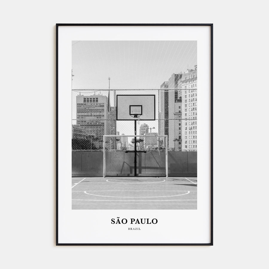 São Paulo Portrait B&W No 1 Poster
