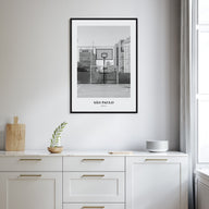 São Paulo Portrait B&W No 1 Poster
