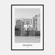 São Paulo Portrait B&W No 1 Poster