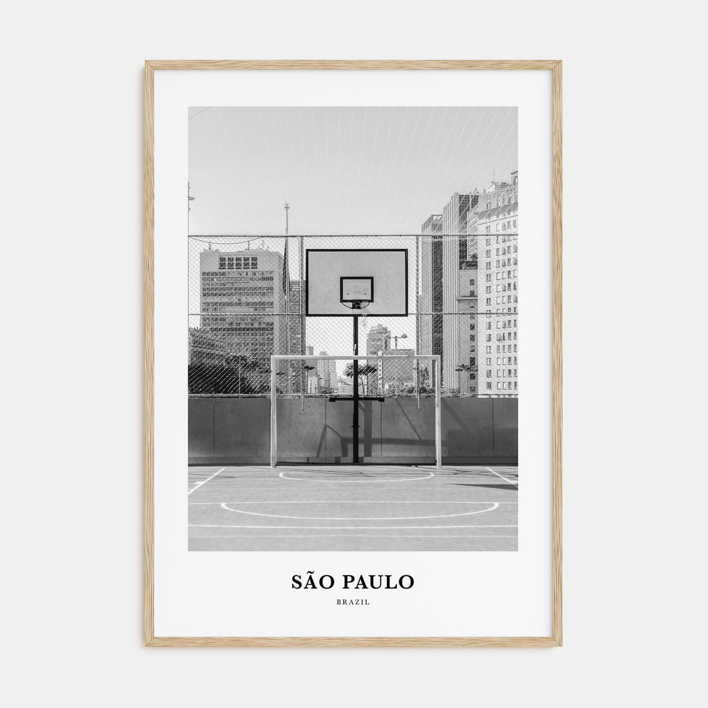 São Paulo Portrait B&W No 1 Poster