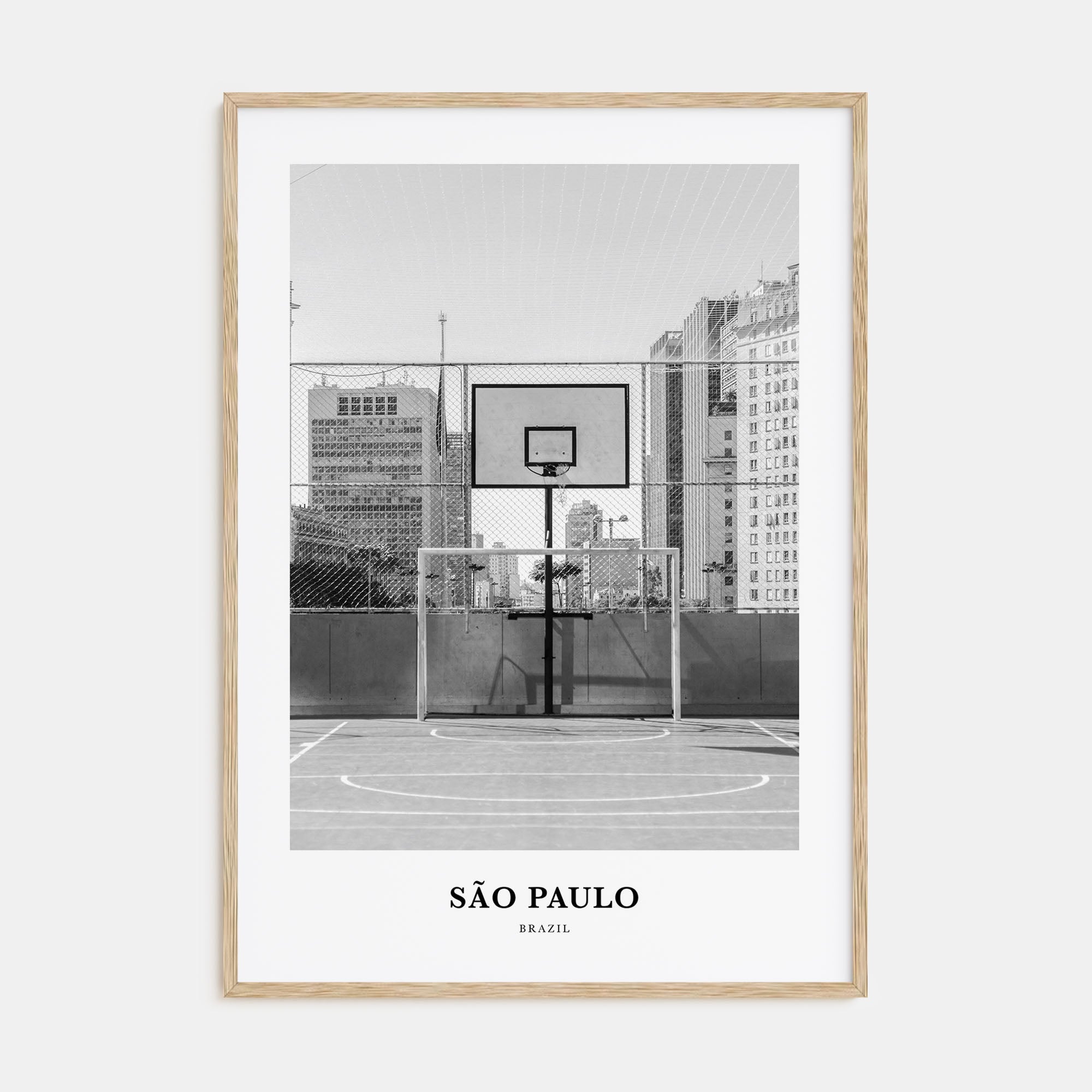 São Paulo Portrait B&W No 1 Poster