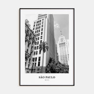 São Paulo Portrait B&W No 2 Poster