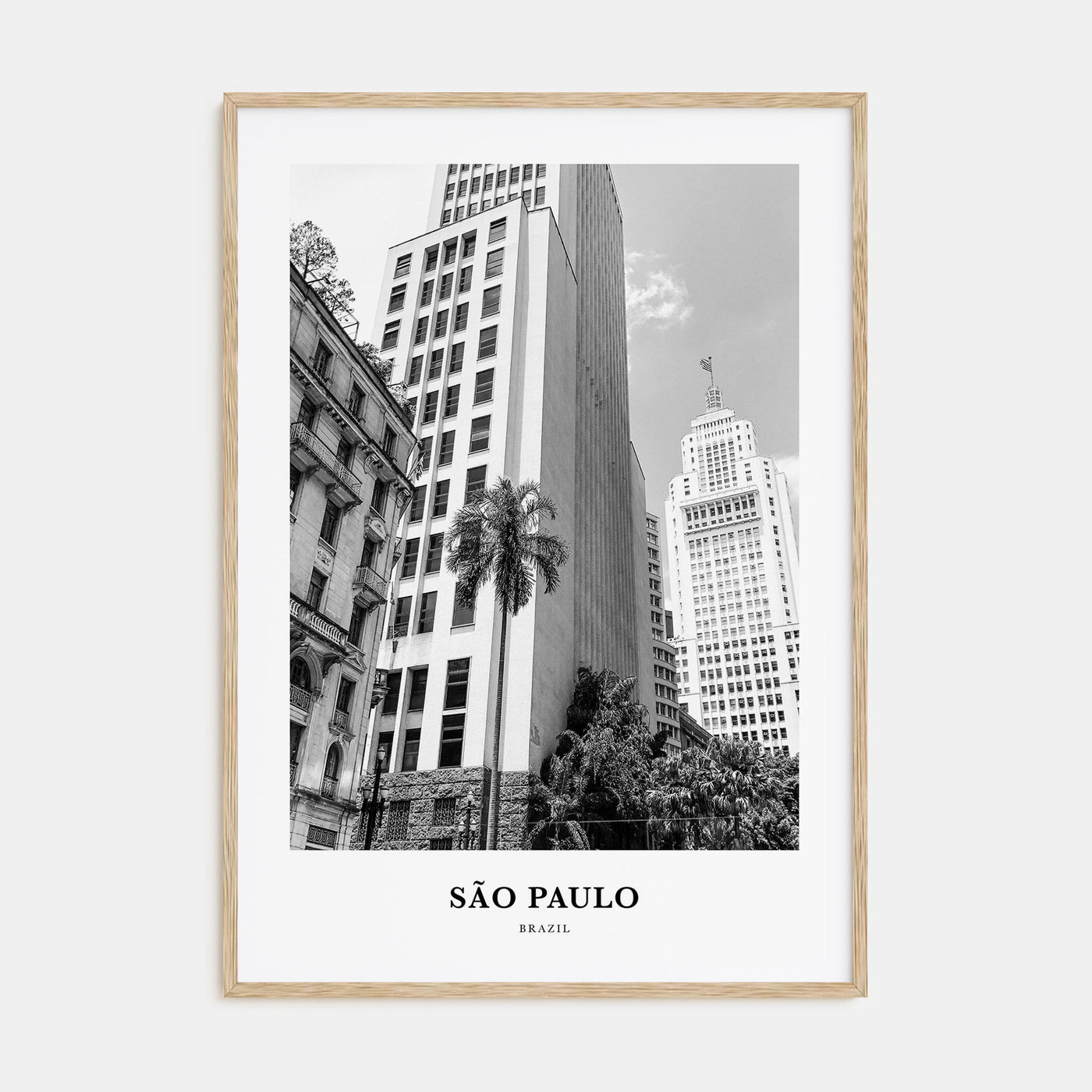 São Paulo Portrait B&W No 2 Poster