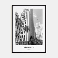 São Paulo Portrait B&W No 2 Poster