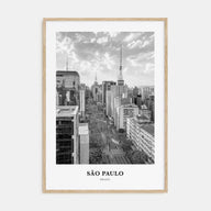 São Paulo Portrait B&W No 4 Poster