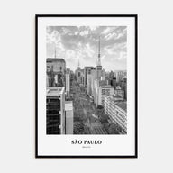 São Paulo Portrait B&W No 4 Poster