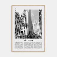 São Paulo Travel B&W No 3 Poster