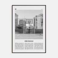 São Paulo Travel B&W No 4 Poster