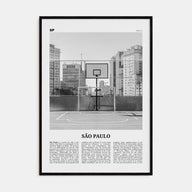São Paulo Travel B&W No 4 Poster