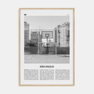 São Paulo Travel B&W No 4 Poster