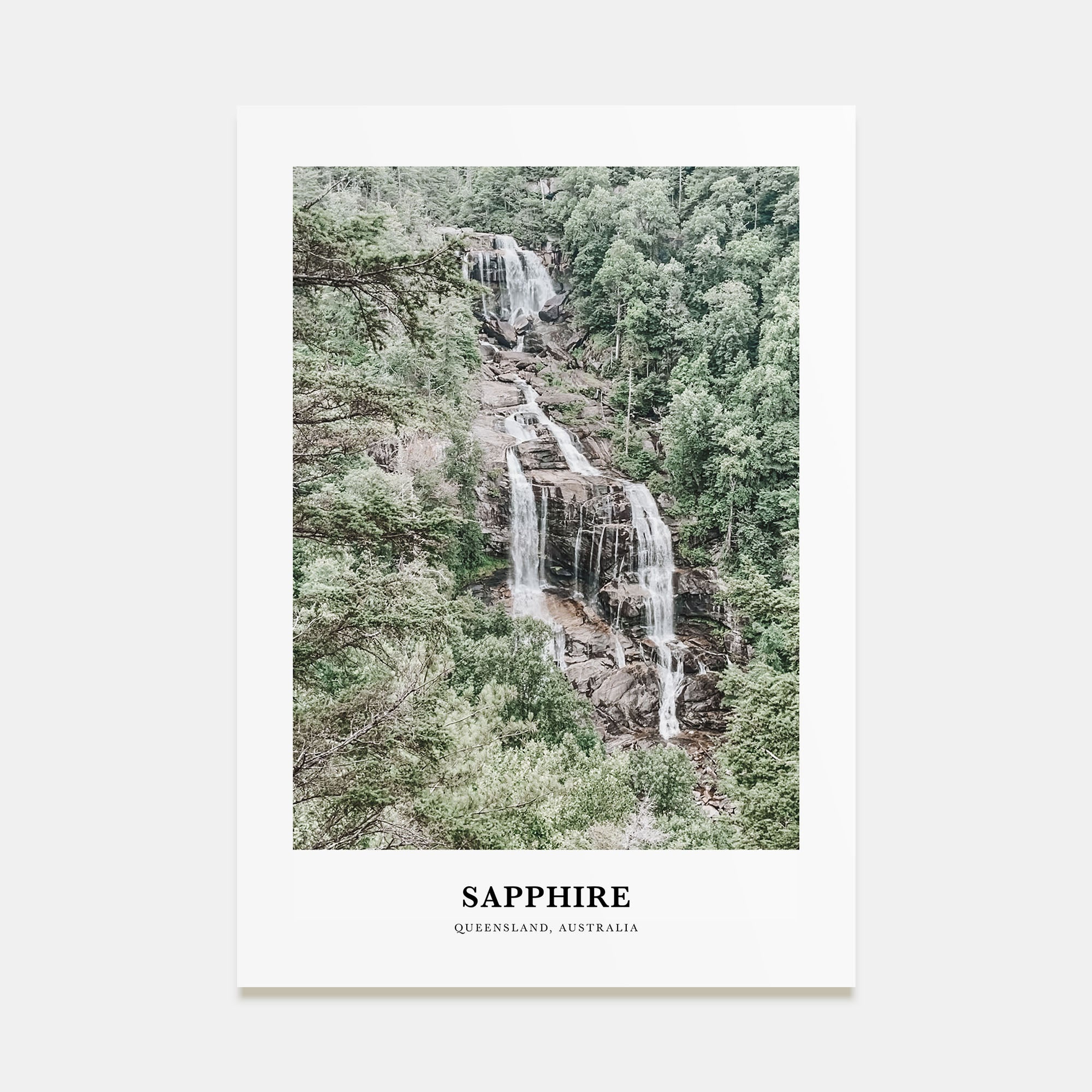 Sapphire Portrait Color Poster