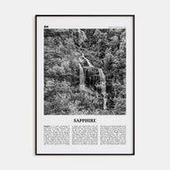 Sapphire Travel B&W Poster