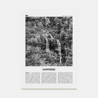Sapphire Travel B&W Poster