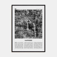 Sapphire Travel B&W Poster