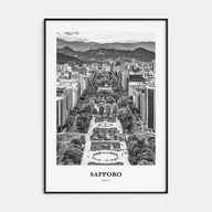 Sapporo Portrait B&W Poster