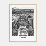 Sapporo Portrait B&W Poster