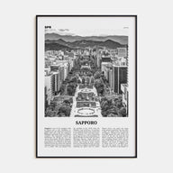 Sapporo Travel B&W Poster