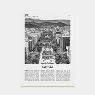 Sapporo Travel B&W Poster