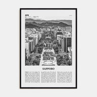 Sapporo Travel B&W Poster