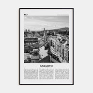 Sarajevo Travel B&W Poster