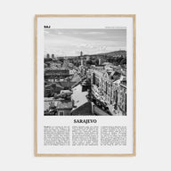Sarajevo Travel B&W Poster