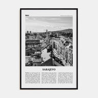 Sarajevo Travel B&W Poster