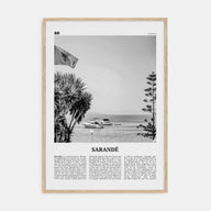 Sarandë Travel B&W Poster