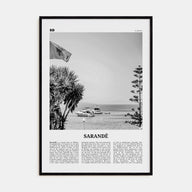 Sarandë Travel B&W Poster