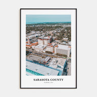 Sarasota County Portrait Color Poster