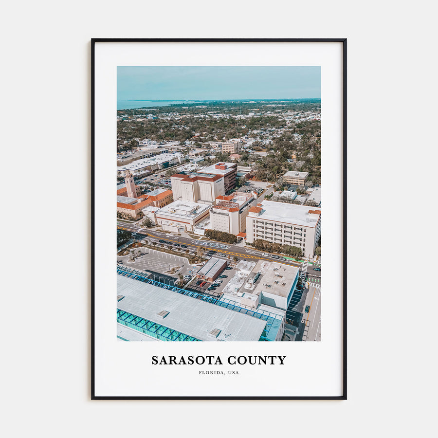 Sarasota County Portrait Color Poster