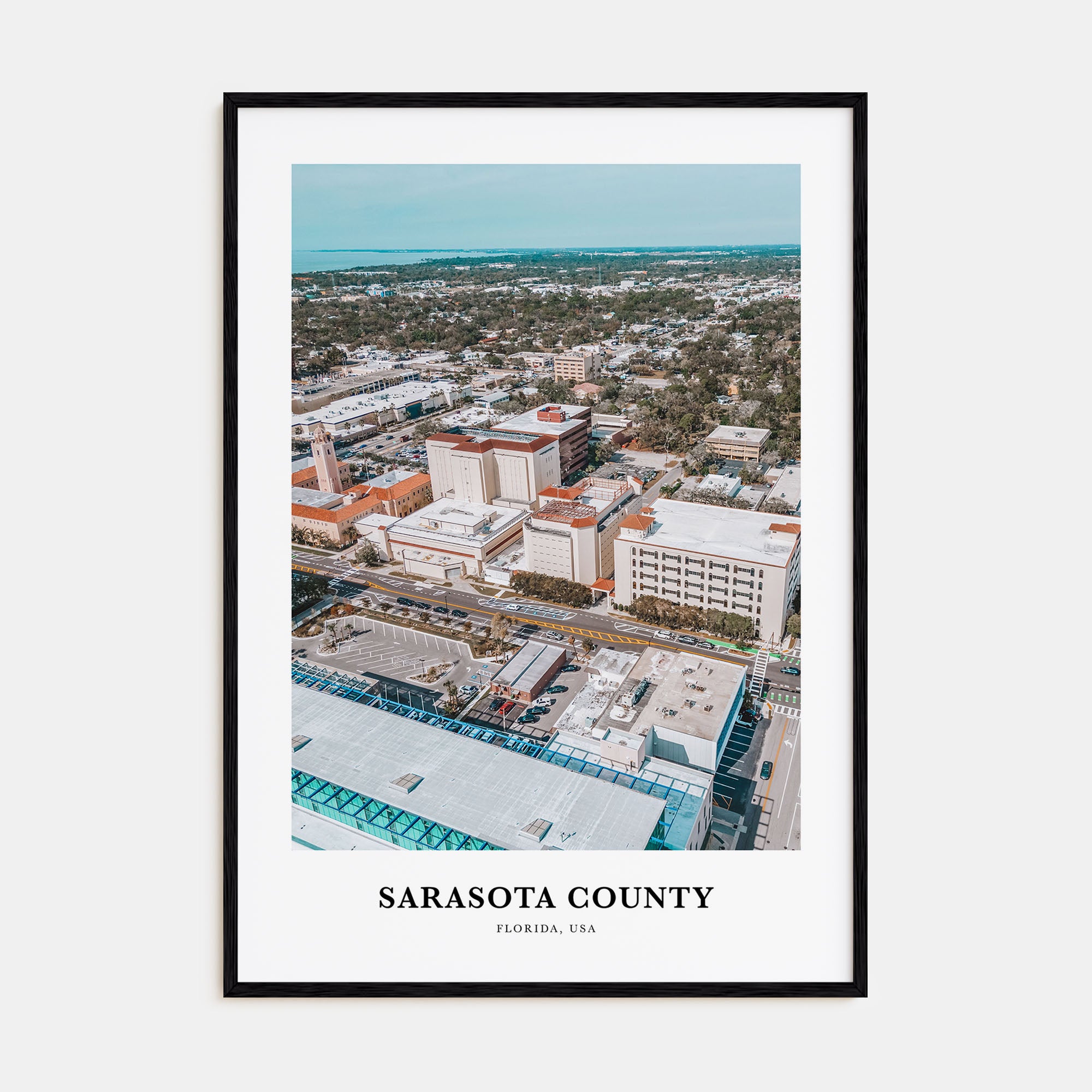 Sarasota County Portrait Color Poster