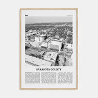 Sarasota County Travel B&W Poster