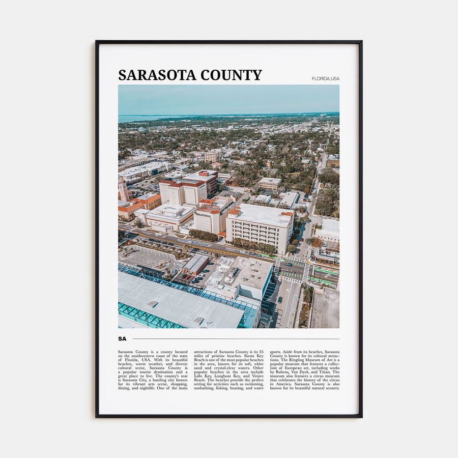 Sarasota County Travel Color Poster