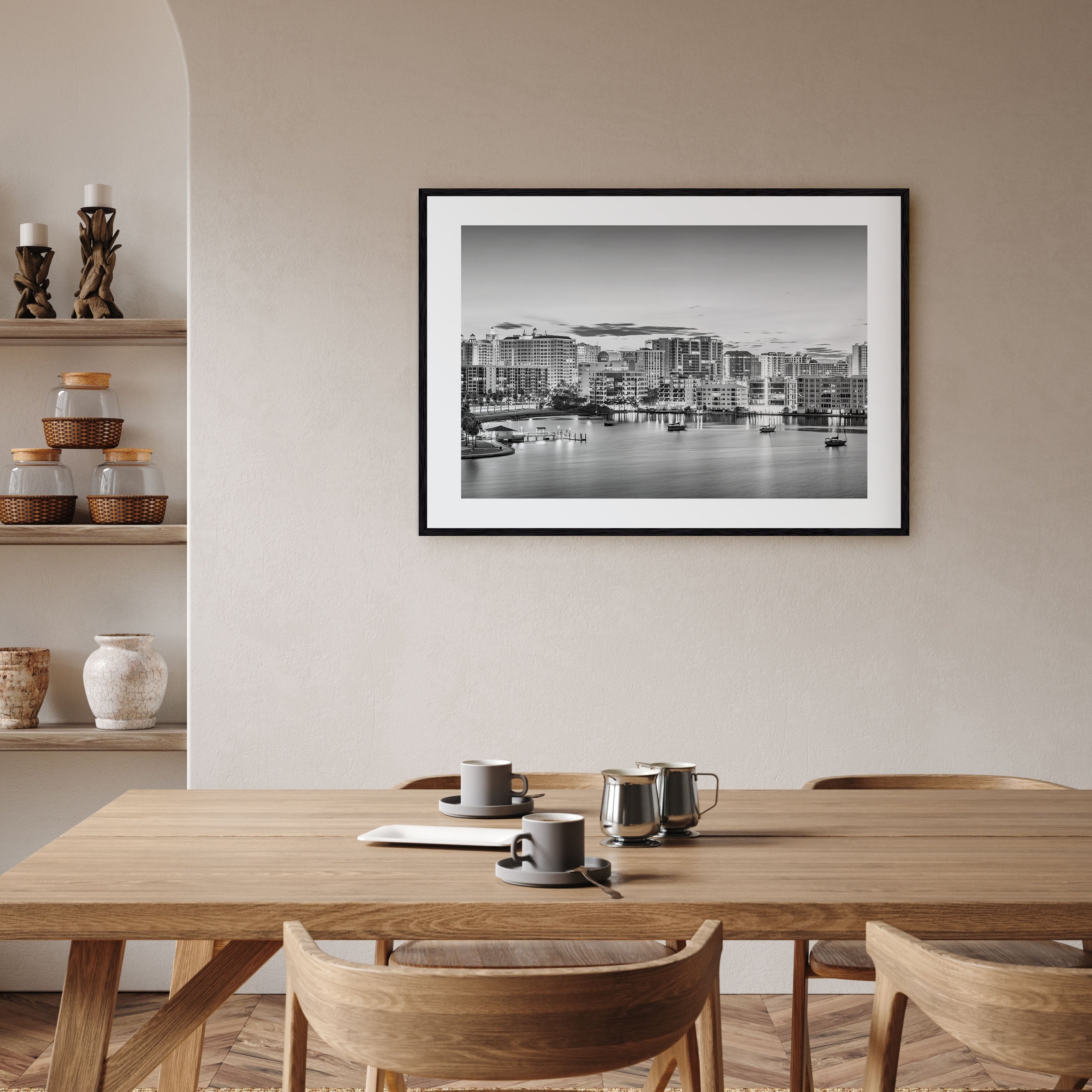Sarasota Landscape B&W Poster