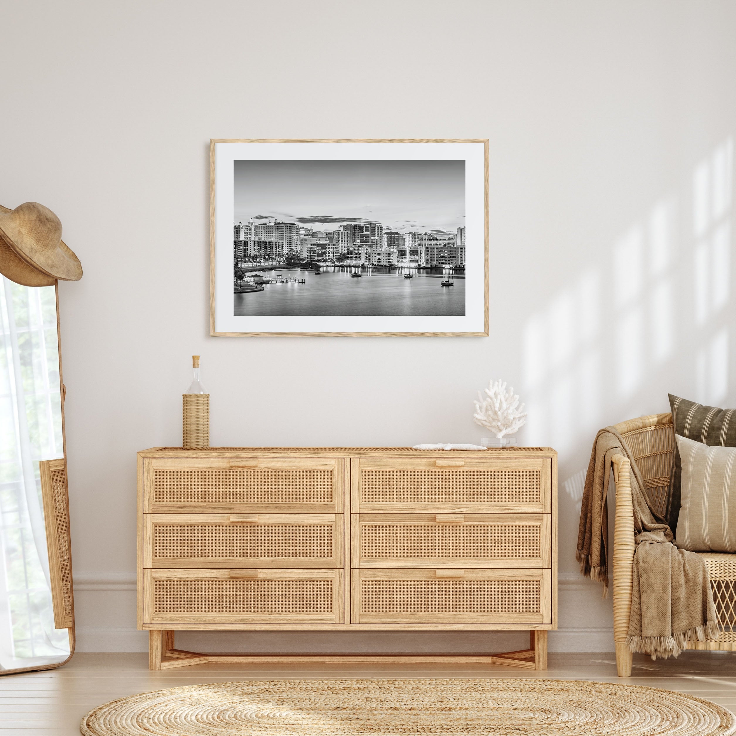 Sarasota Landscape B&W Poster