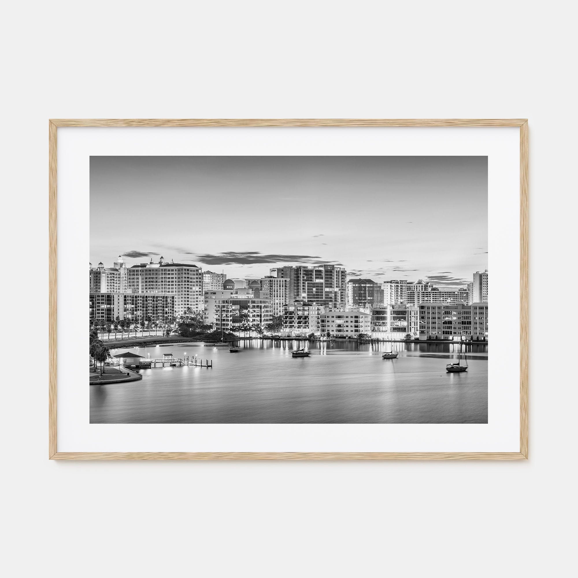 Sarasota Landscape B&W Poster