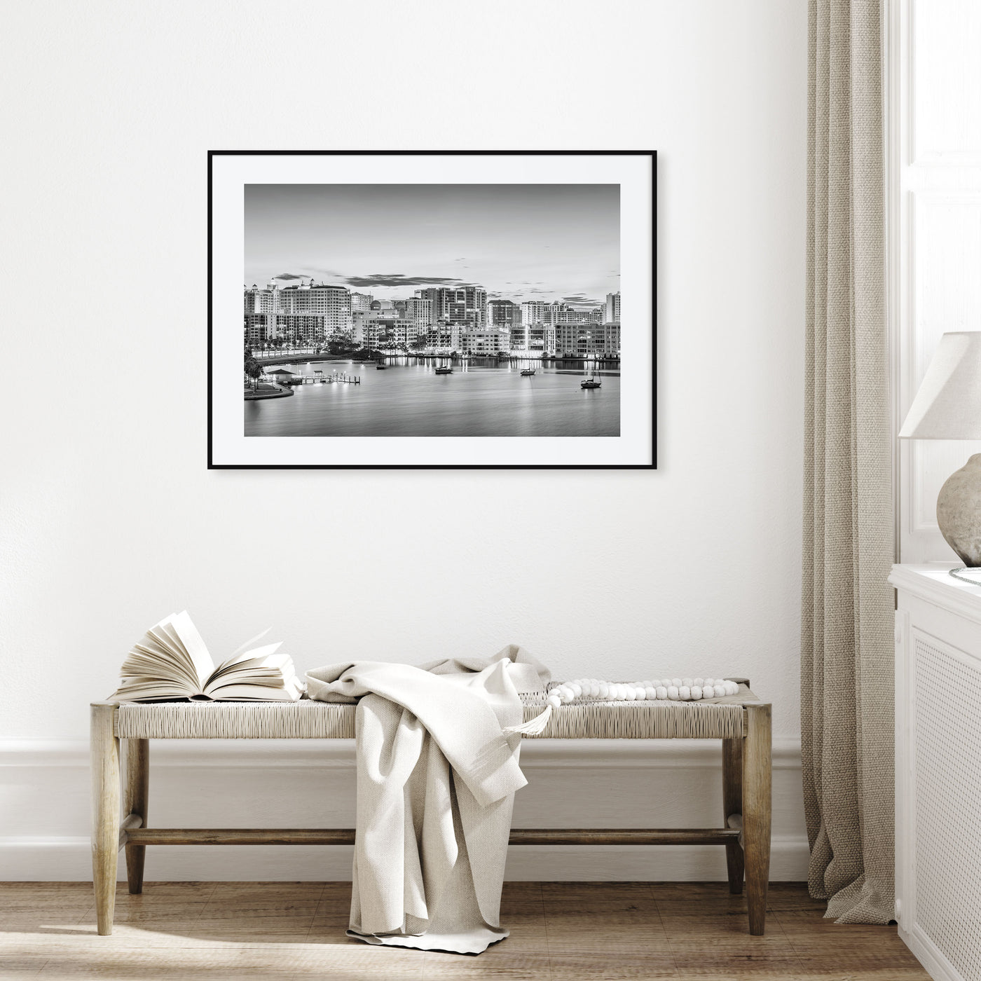 Sarasota Landscape B&W Poster