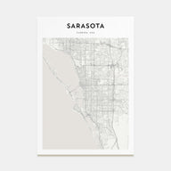 Sarasota Map Portrait Poster