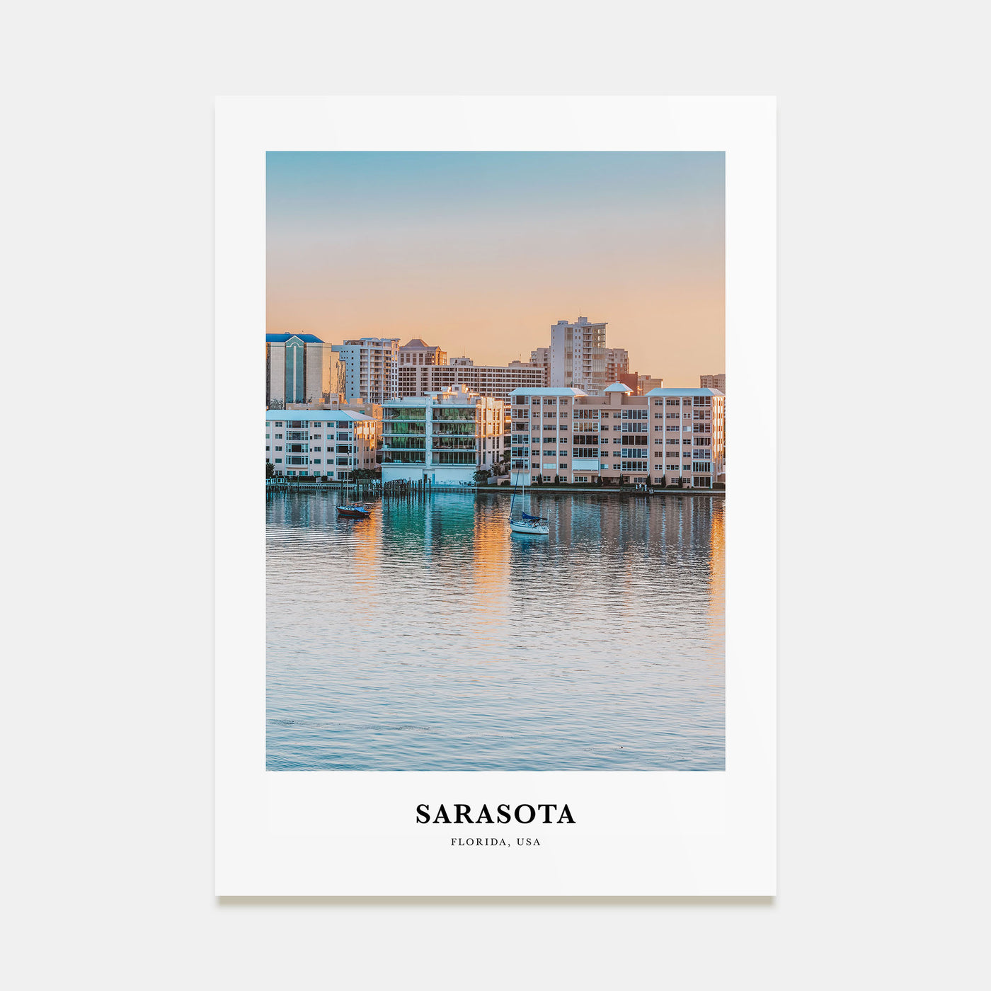 Sarasota Portrait Color Poster