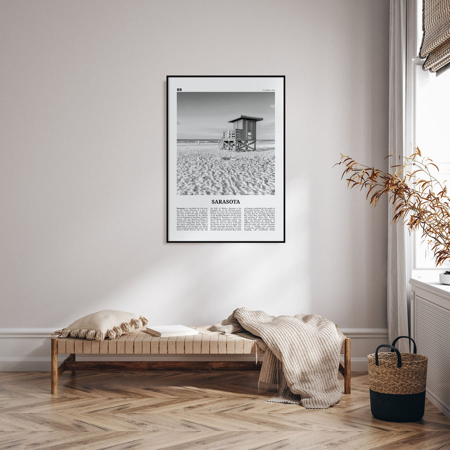 Sarasota Travel B&W No 1 Poster