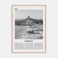 Sardegna Travel B&W Poster
