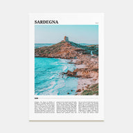 Sardegna Travel Color Poster
