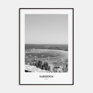 Sardinia Portrait B&W Poster