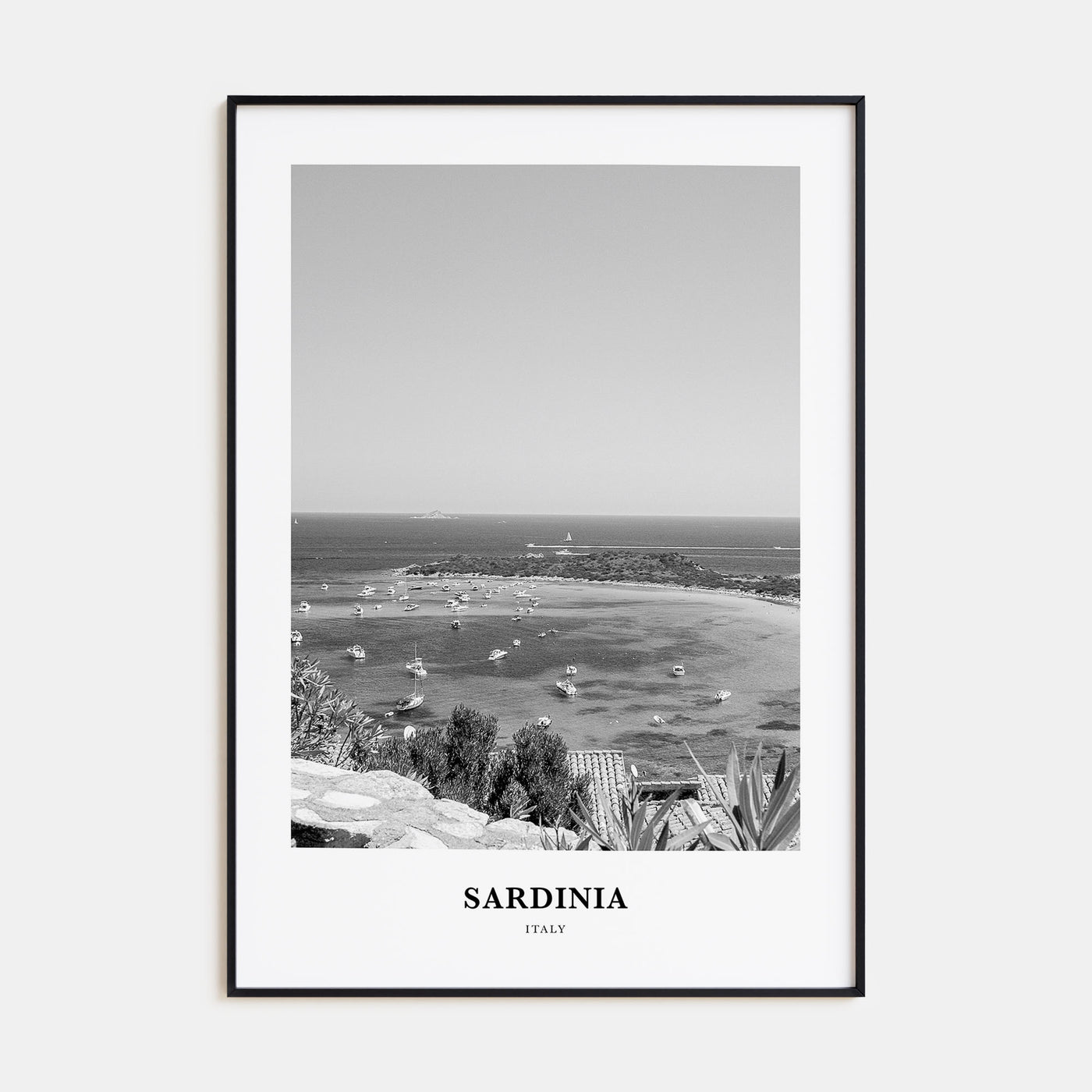 Sardinia Portrait B&W Poster