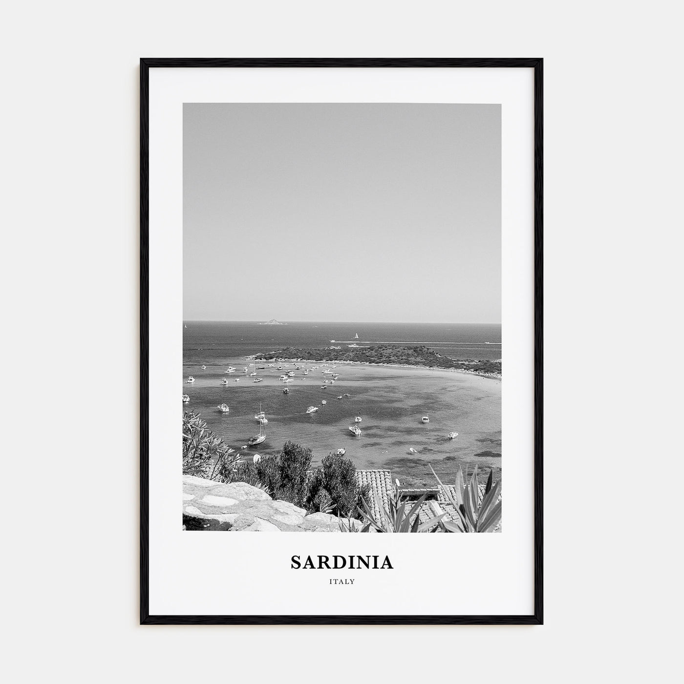 Sardinia Portrait B&W Poster