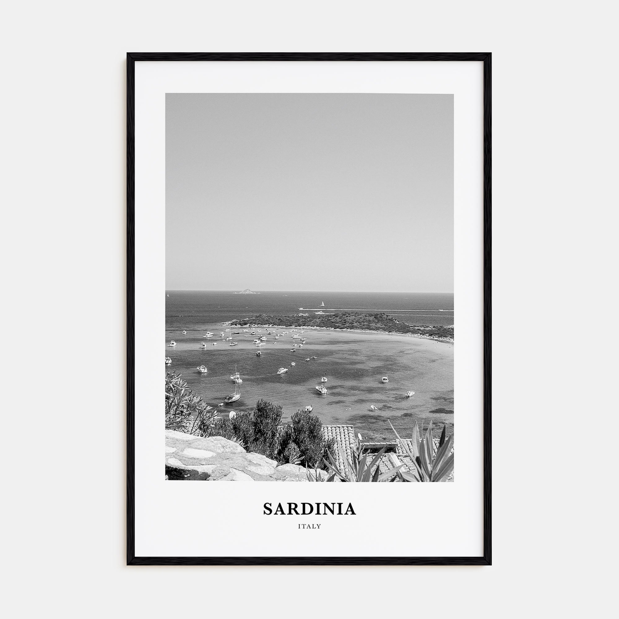 Sardinia Portrait B&W Poster