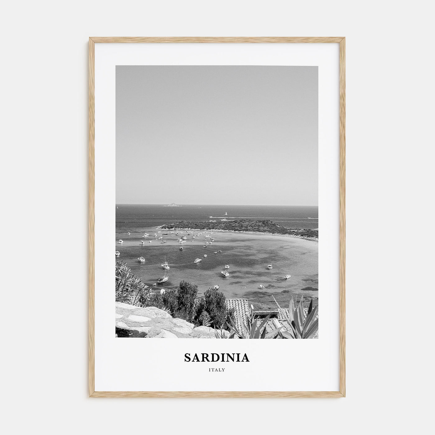 Sardinia Portrait B&W Poster